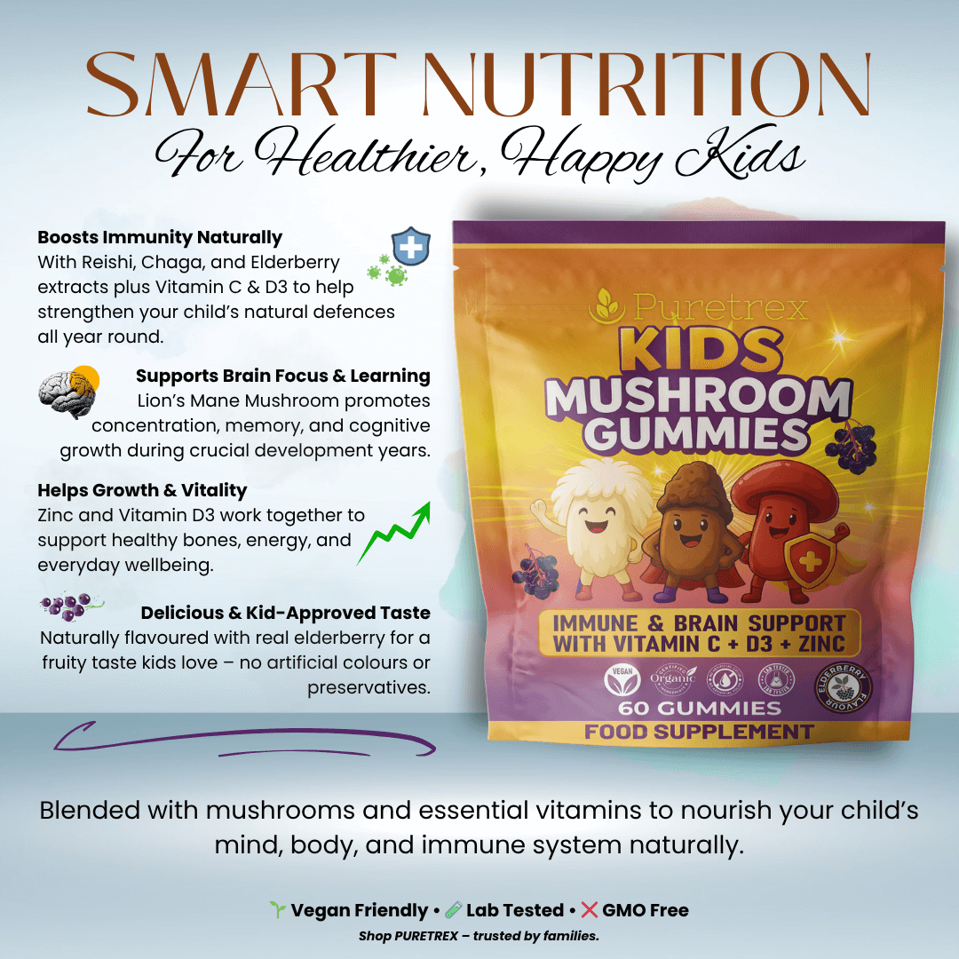 Kids Mushroom Gummies with Vitamin C, D3 & Zinc