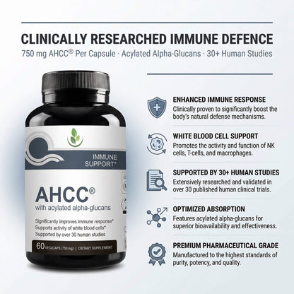 AHCC with Acylated Alpha-Glycans - key benefits overview