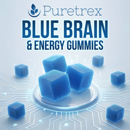Blue Brain Gummies with Spirulina, Uridine and Theanine