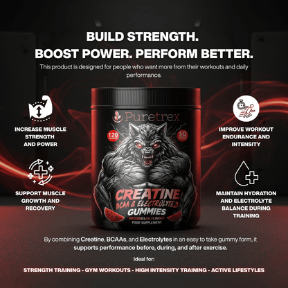 Creatine Gummies with BCAA & Electrolytes