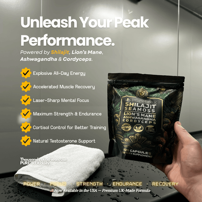 Shilajit with Sea Moss, Lion's Mane, Ashwagandha & Cordyceps