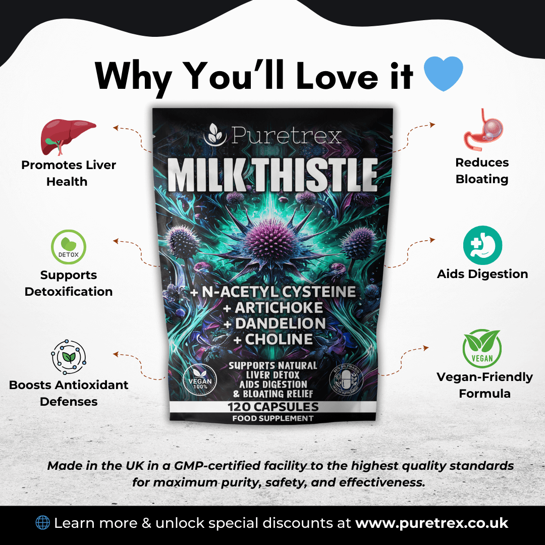 Milk Thistle Complex | 80% Silymarin Extract + NAC, Artichoke, Dandelion & Choline
