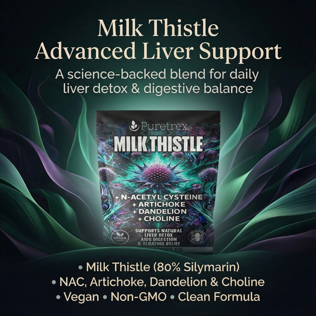 Milk Thistle Complex | 80% Silymarin Extract + NAC, Artichoke, Dandelion & Choline