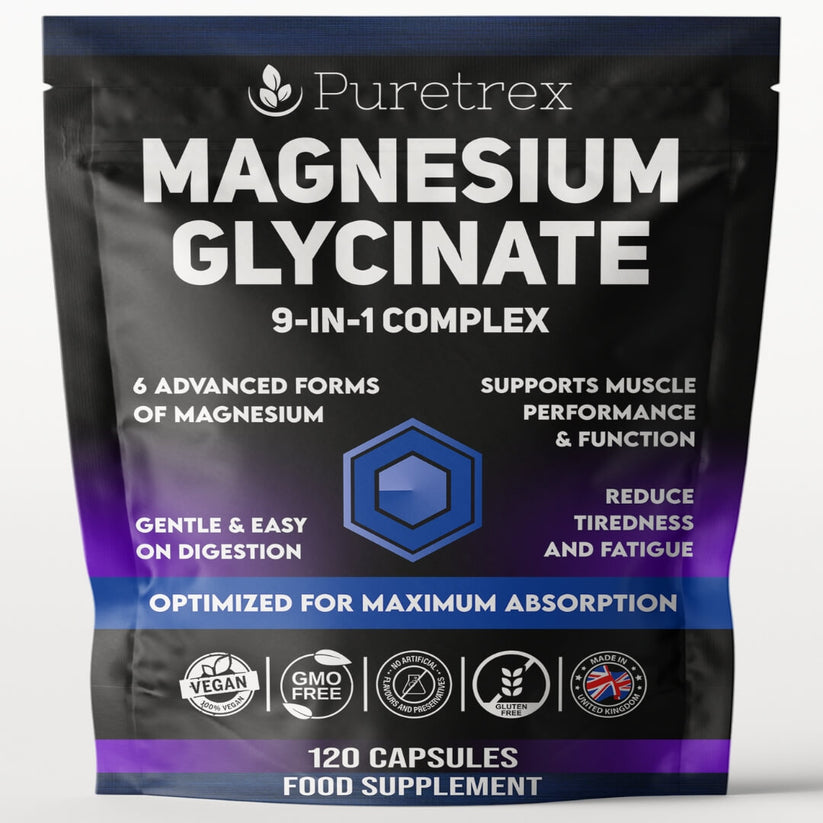 Magnesium Glycinate Complex - 6 Forms with Vitamin B6, Zinc and BioPerine