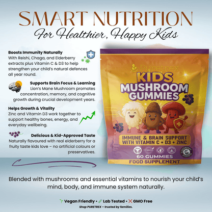 Kids Mushroom Gummies with Vitamin C, D3 & Zinc