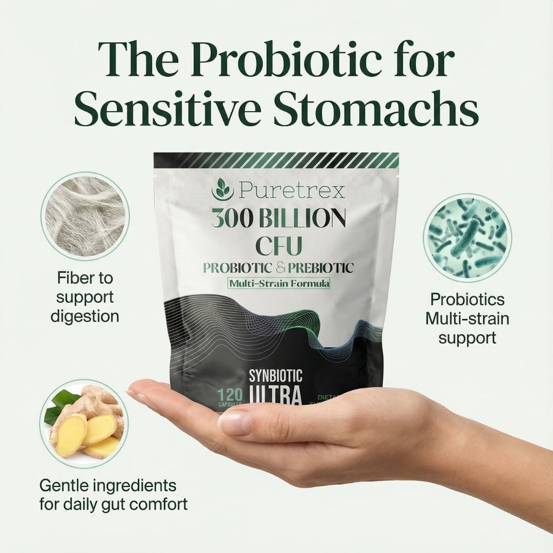 300 Billion CFU Probiotic & Prebiotic - Multi-Strain Synbiotic Ultra Formula