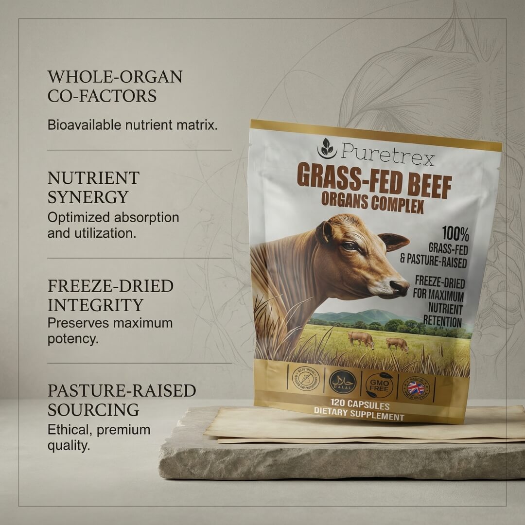 Grass-Fed Beef Organs Complex - key benefits overview