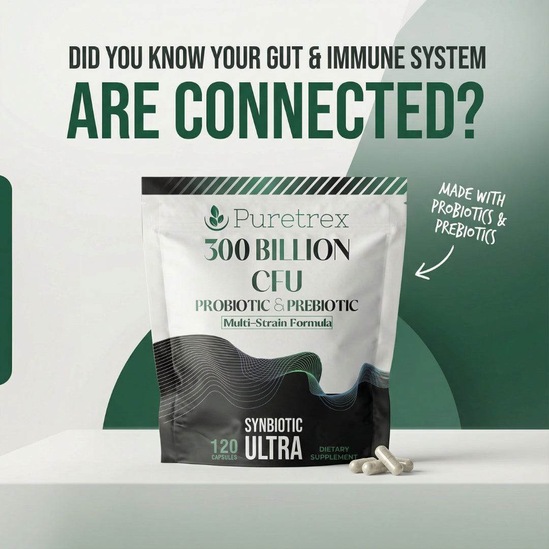 300 Billion CFU Probiotic & Prebiotic - back of packaging with supplement facts