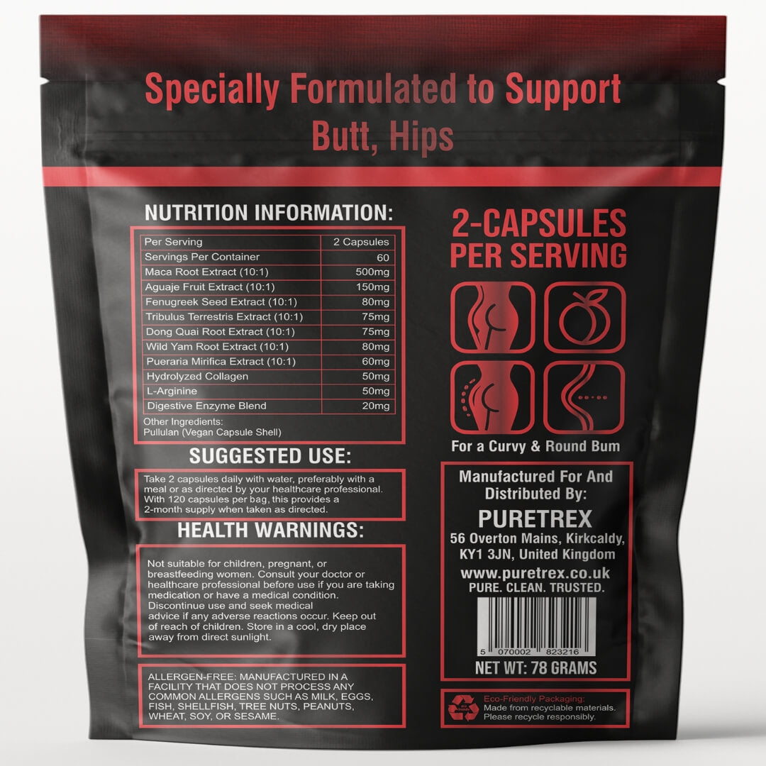 Black Maca Root Plus Extreme Curve Capsules 10,770mg - directions for use