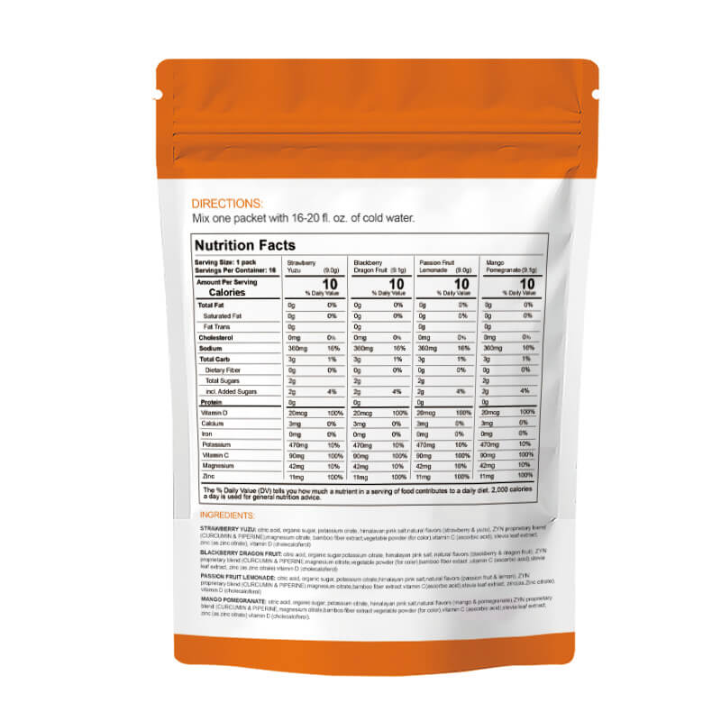 Hydration + Turmeric Electrolyte Drink Mix