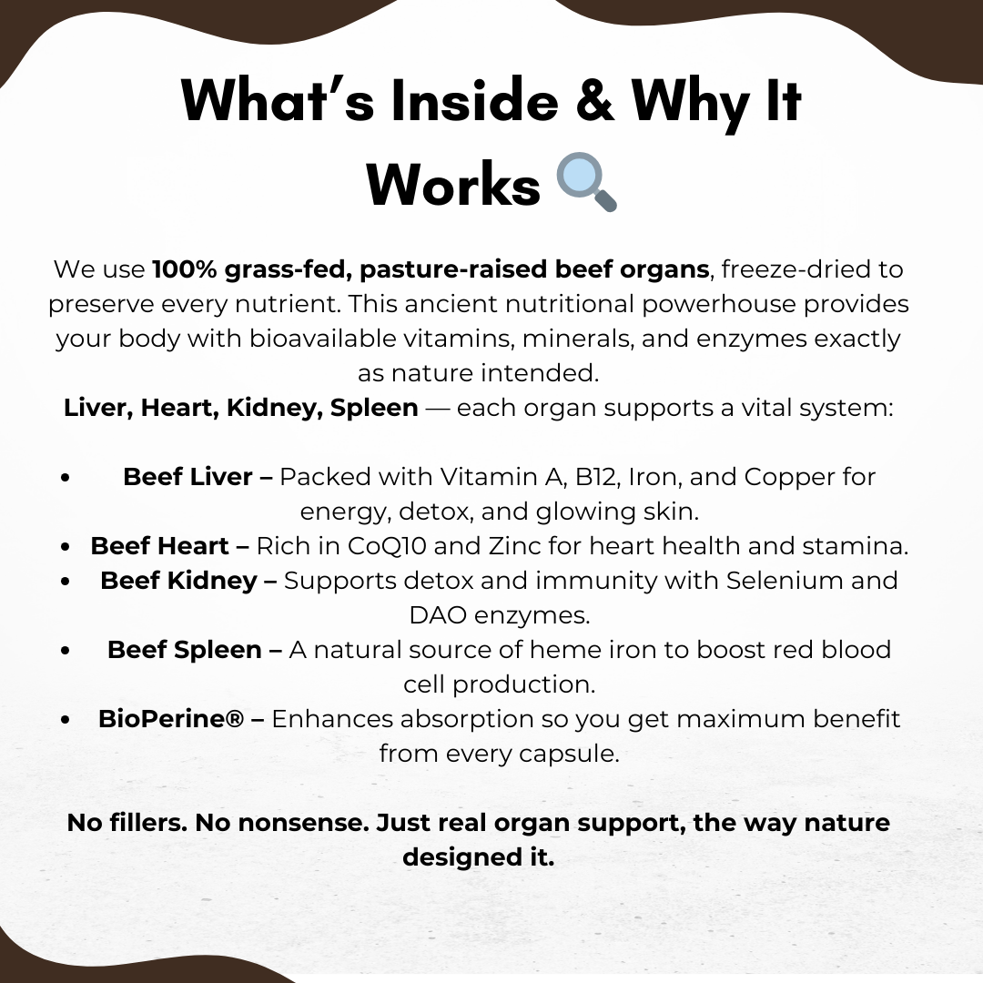 Grass-Fed Beef Organs Complex