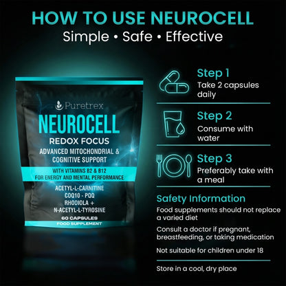 Neurocell Redox Focus, Advanced Cognitive & Mitochondrial Support