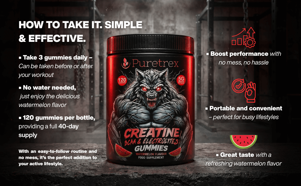 Creatine Gummies with BCAA & Electrolytes