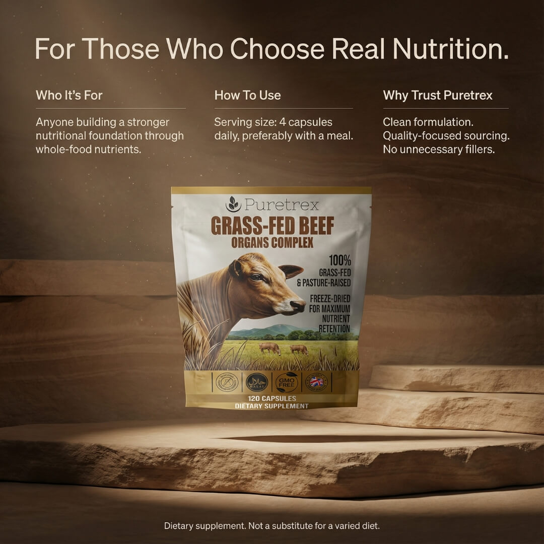 Grass-Fed Beef Organs Complex - ingredients and dosage information
