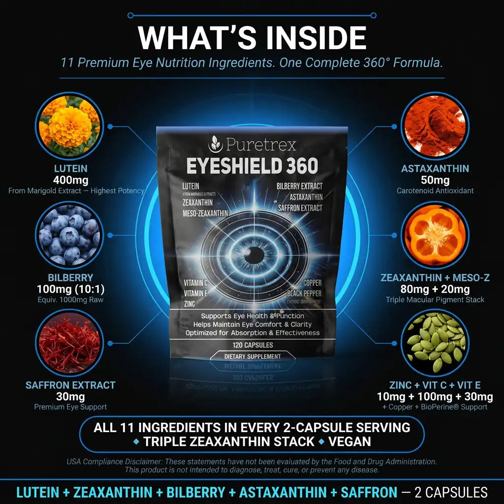Eyeshield 360 Vision Support – Lutein, Zeaxanthin, Bilberry & Astaxanthin