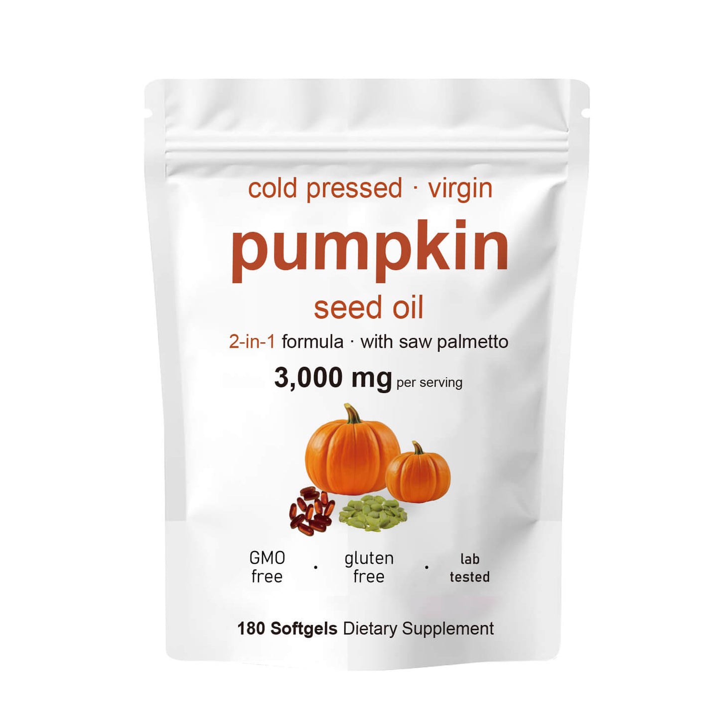 Cold Pressed Pumpkin Seed Oil & Saw Palmetto Softgels