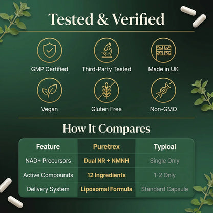 NMNH Ultra Complex Capsules – 1000mg NAD+ Support Formula