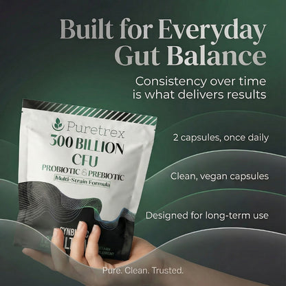 300 Billion CFU Probiotic & Prebiotic - Multi-Strain Synbiotic Ultra Formula