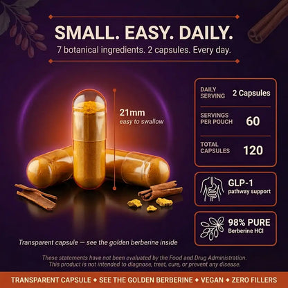 GLP-1 Support Complex – Berberine, Inulin & Chromium Formula