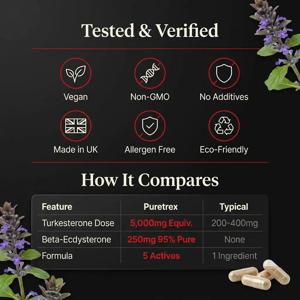 Ultra Turkesterone Complex – 5000mg with BioPerine® & Rhodiola