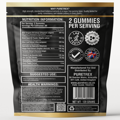 Wild Oregano Oil Gummies – Black Cherry & Pomegranate