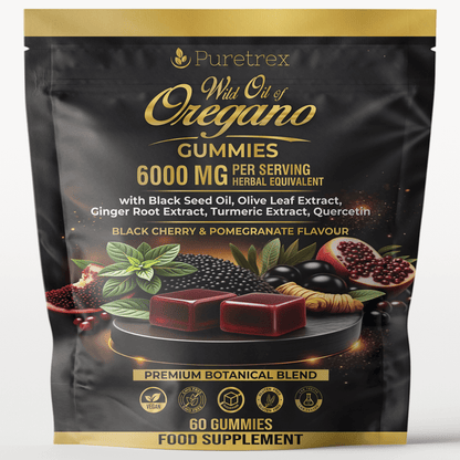 Wild Oregano Oil Gummies – Black Cherry & Pomegranate