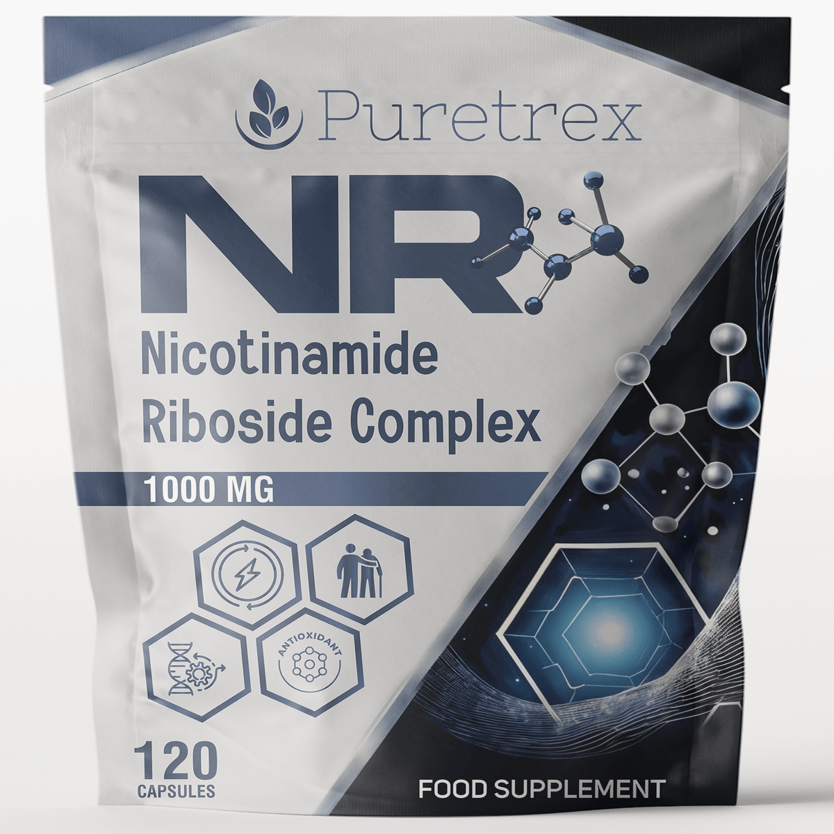 NR Nicotinamide Riboside Complex Capsules - capsules pouch by PURETREX