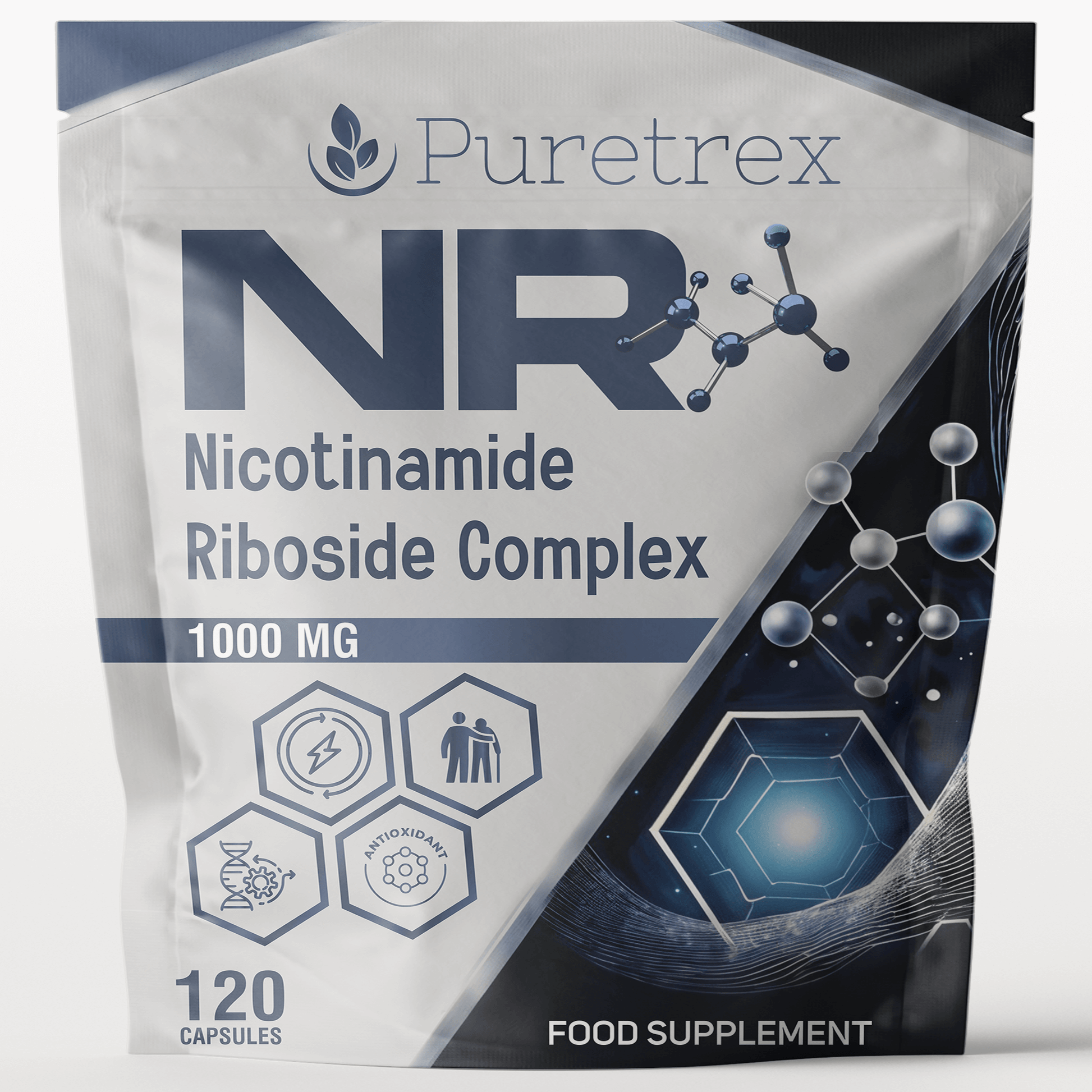 NR Nicotinamide Riboside Complex Capsules - capsules pouch by PURETREX
