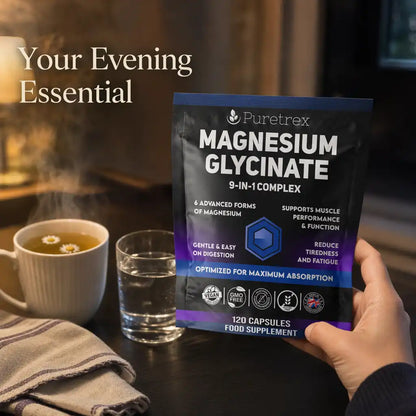 Magnesium Glycinate Complex – 6 Forms + Vitamin B6, Zinc & BioPerine®