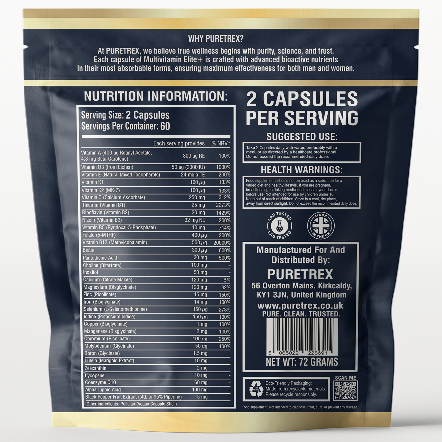 Multivitamin Elite Plus for Men & Women, Advanced Daily Formula