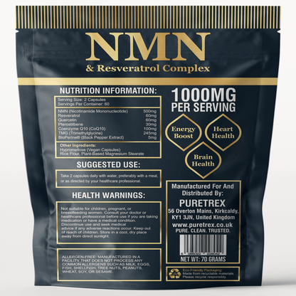 NMN & Resveratrol 7-in-1 Complex – CoQ10, TMG & BioPerine®