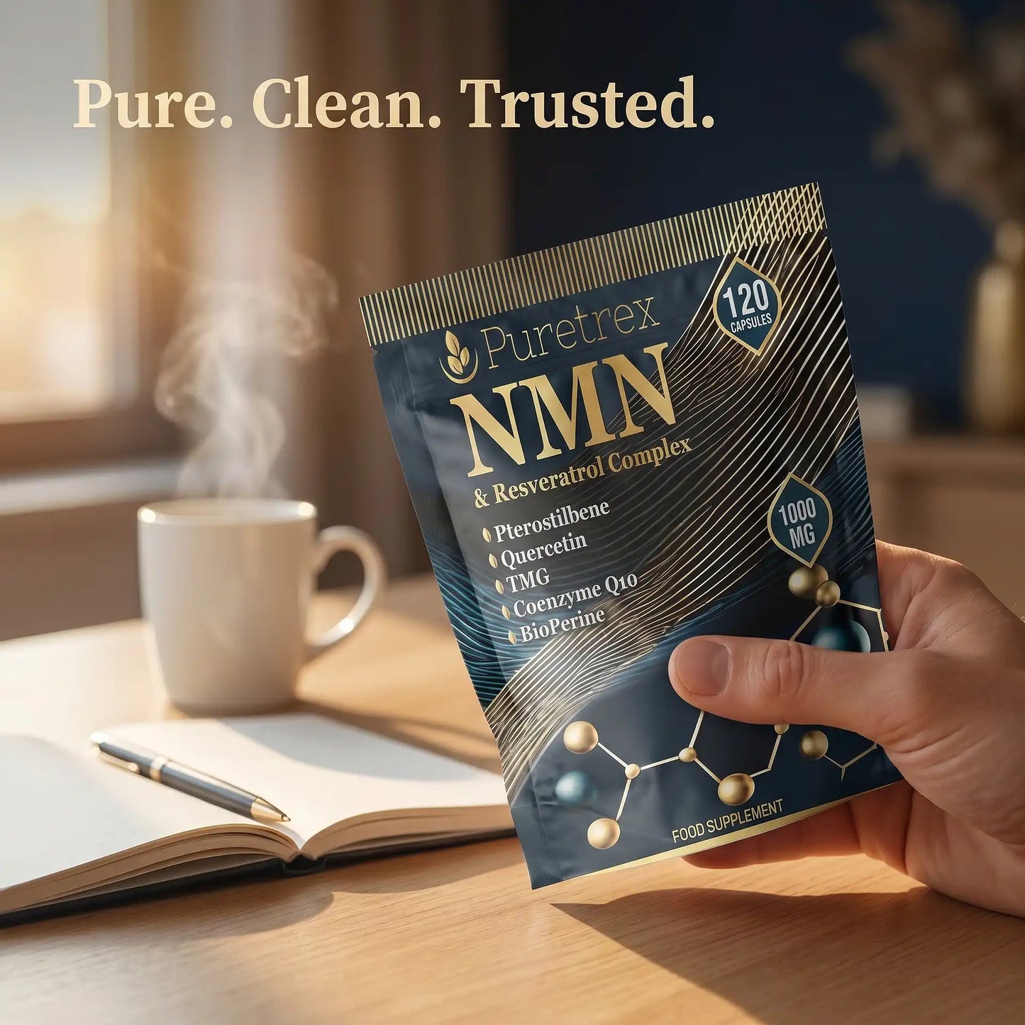 NMN & Resveratrol 7-in-1 Complex – CoQ10, TMG & BioPerine®