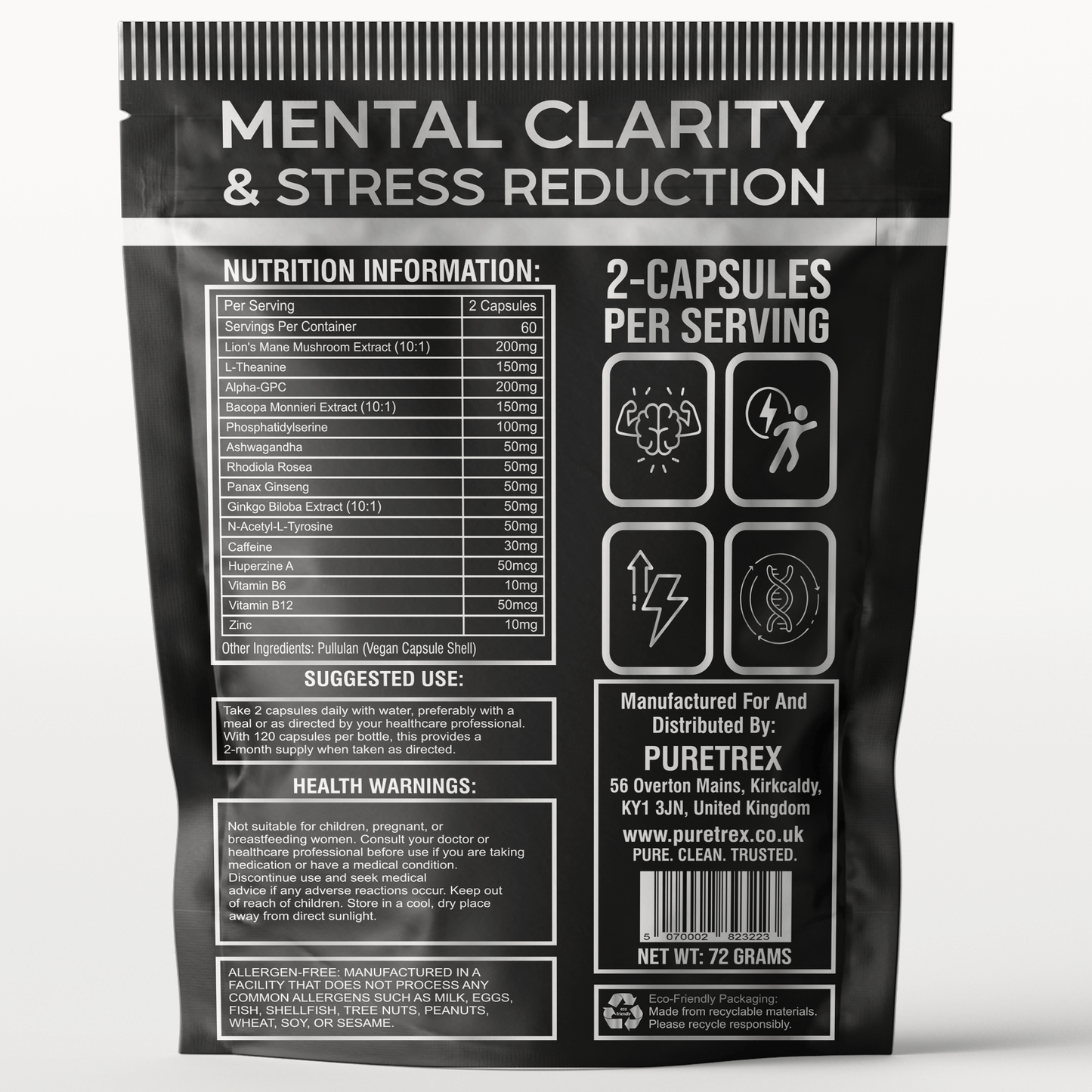 NBOOST Clarity Complex – Lion’s Mane & Botanical Blend Capsules