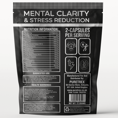 NBOOST Clarity Complex – Lion’s Mane & Botanical Blend Capsules