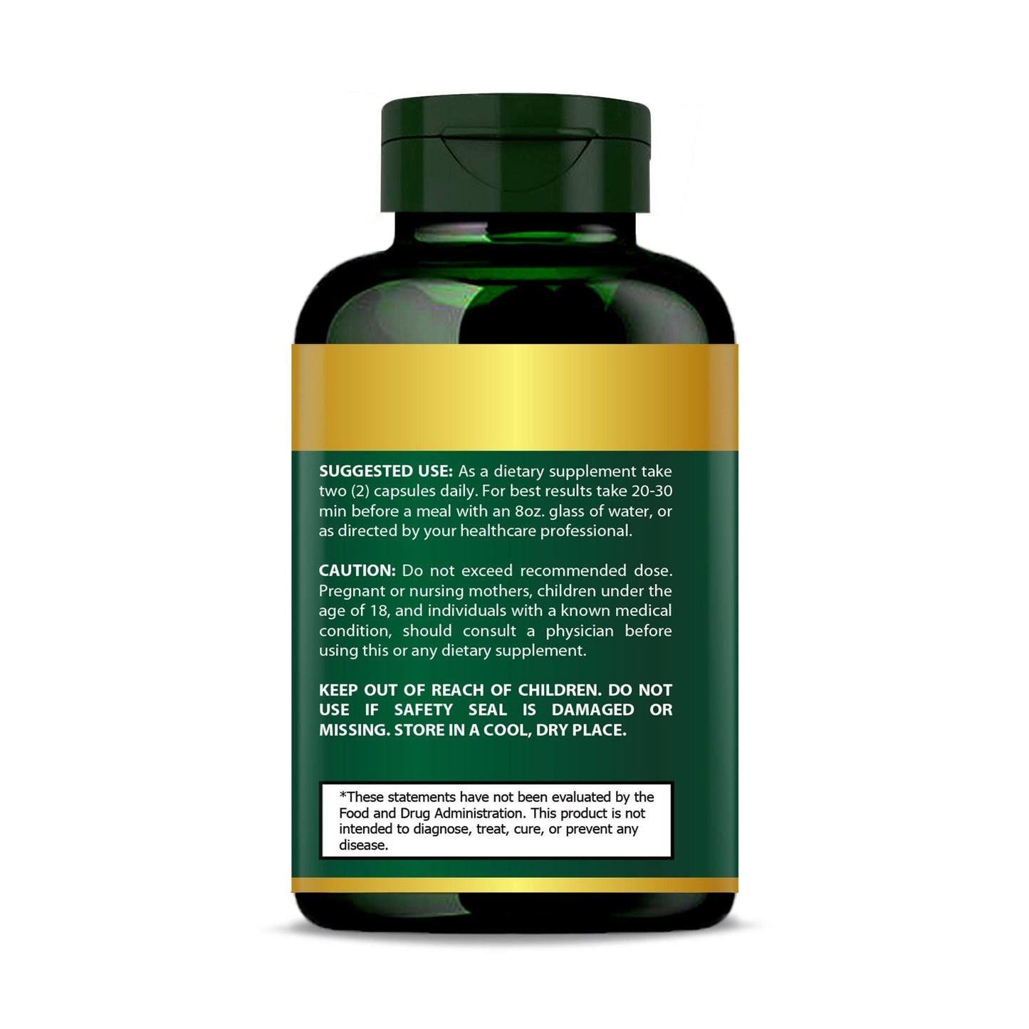 Side label of PURETREX NMN & Resveratrol Complex capsules showing usage instructions and product information.