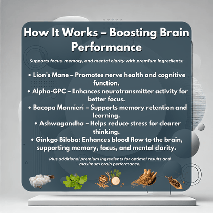 How PURETREX Neuro Boost works – boosting brain performance with adaptogens and herbal extracts for memory, clarity, and focus.