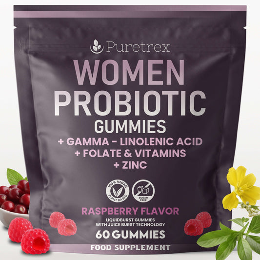 Women's Probiotic Gummies – 10 Billion CFU with Cranberry & Folate