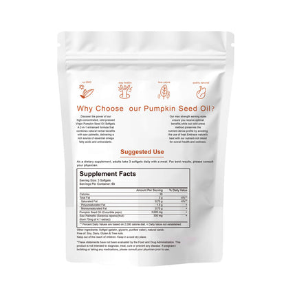 Cold Pressed Pumpkin Seed Oil & Saw Palmetto Softgels