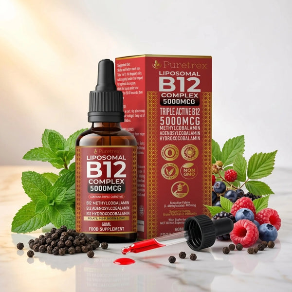Vitamin B12 Drops 5000mcg | Liposomal Triple Form