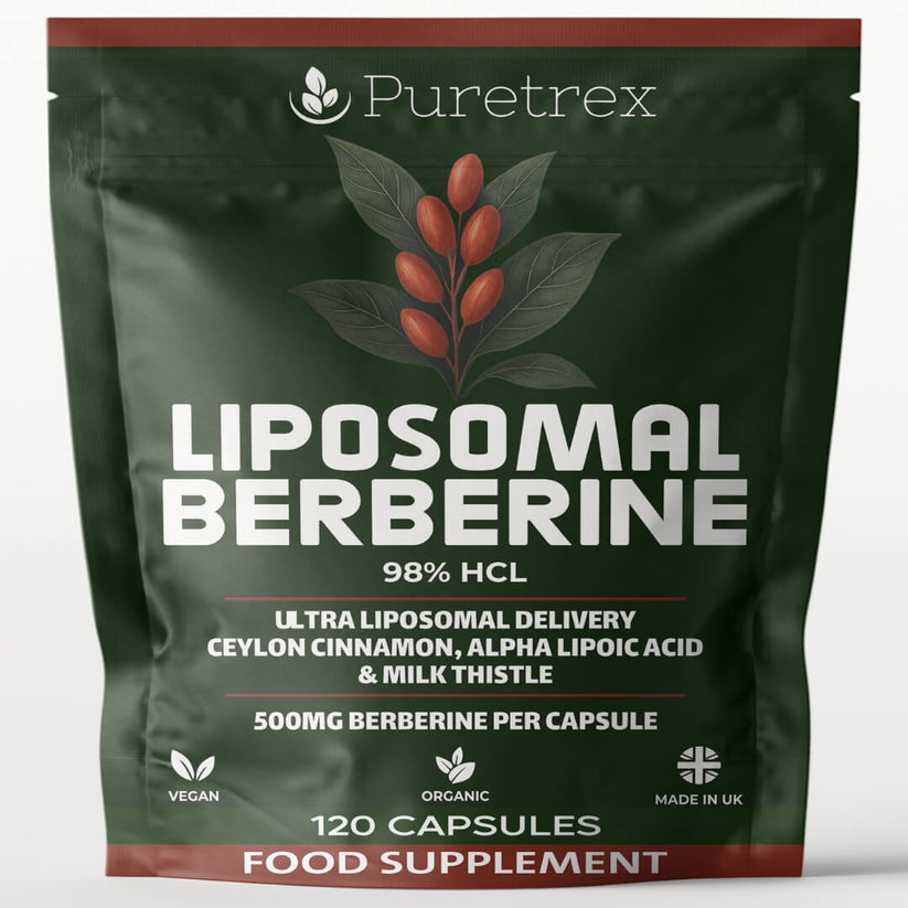Liposomal Berberine 500mg with Ceylon Cinnamon, ALA and Milk Thistle