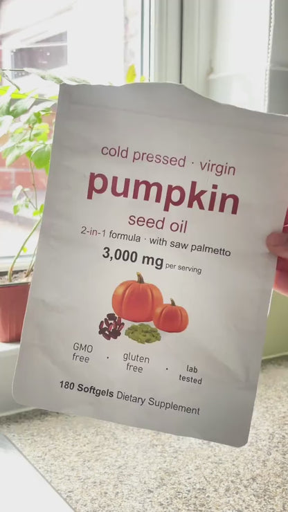 Cold Pressed Pumpkin Seed Oil & Saw Palmetto Softgels